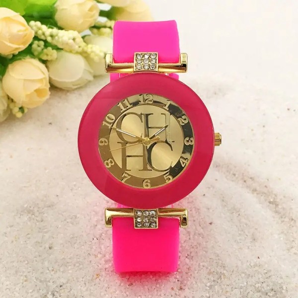2020 Genève nytt märke av casual läder Quartz watch. Kristall watch. Relogio Feminino watch. bästsäljare. L22