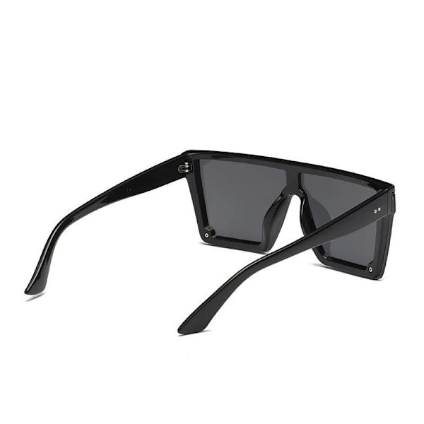 DCM Nya Oversized Man Flat Top Solglasögon Märke Black Square Shades UV400 Gradient Solglasögon UV400 C5 Silver