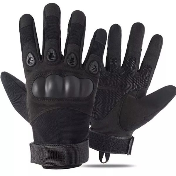 Vinter Helfingerhandskar Herr militära taktiska handskar Motorcyklist Paintball Skytte Airsoft Combat Jakt Cykelhandskar Black M
