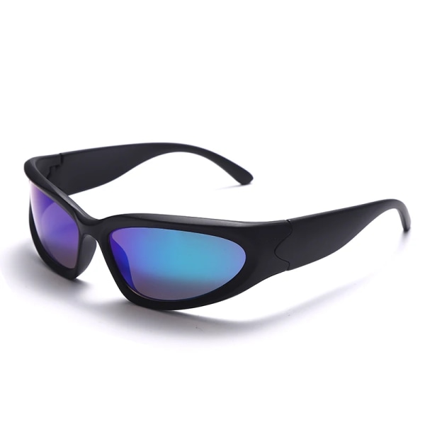 Nya Y2K Sport Solglasögon Solglasögon Glasögon UV400 Vindtäta solglasögon för män Kvinnor Fiske Retro De Sol Masculino Type 3 As photo shows