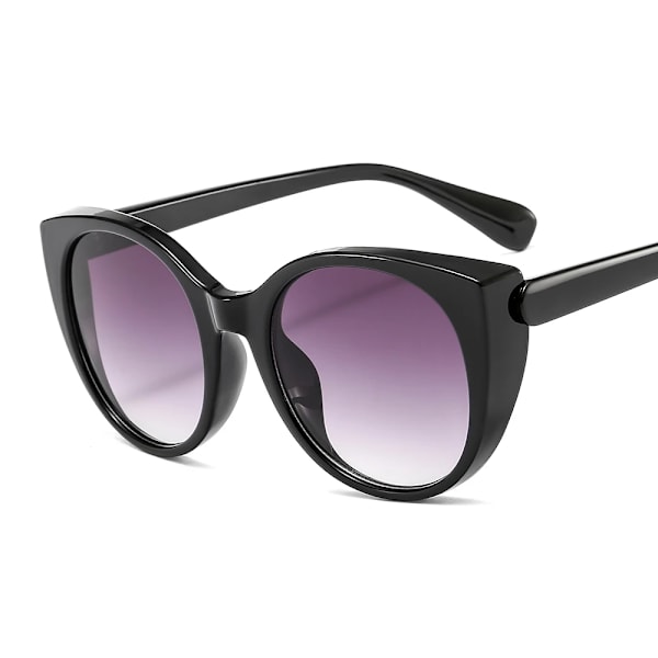 Lyxiga Cat Eye Solglasögon Dam Oversized Gradient Glasögon Retro Blue Leopard Shades lunette de soleil femme C1black gradual grey AS SHOW