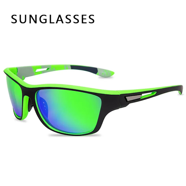Ny design polariserade glasögon Män Kvinnor Fiskeglasögon Solglasögon Camping Vandring Köra Glasögon Sport Solglasögon C14 clear frame As Pirture
