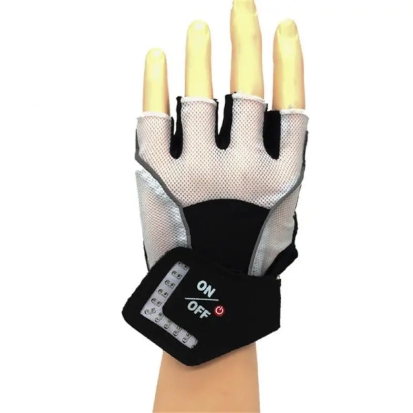 1 par Gravity Sensing Cyling-handskar Blinkers Halvfingerhandskar Automatiskt varningsljus Smart Steering Halvfingerhandskar Half finger(.978) M(.978)