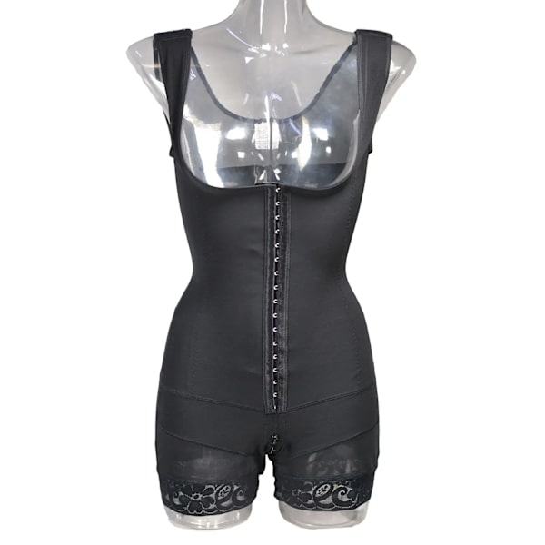 Hög kompression Faja Colombianas waist trainer Kroppsformare Platt mage fodral Trosor reducerande görd magbälten för kvinnor Black XL