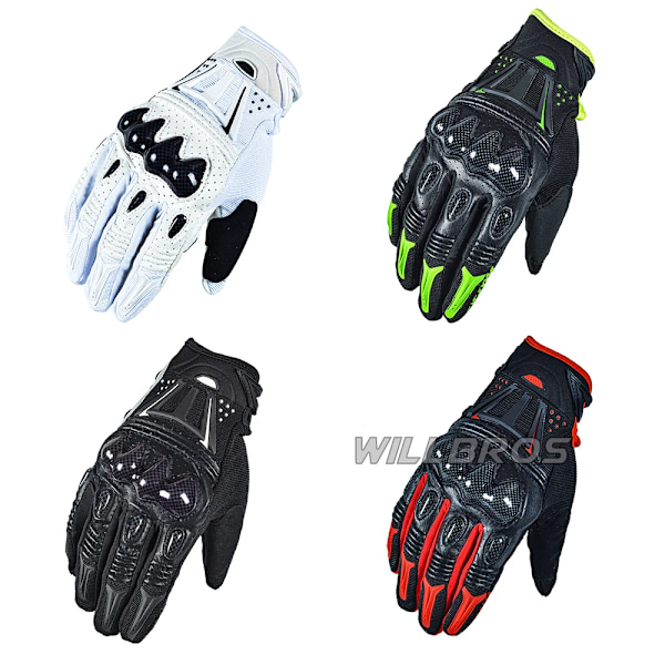 Delicate Fox Bomber Handskar Mountainbike Off-Road Guantes Enduro Motocross Moto Cross Ridning Cykling Svart Grön Luvas Herr Orange Black M