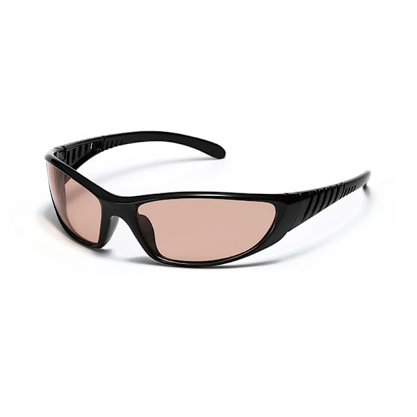 Retro Y2K Solglasögon Utrikeshandel Hip Hop Style Körglasögon Steampunk Goggles Gothic Oculos De Sol UV400 C06 Black LightBrown As Photos Showing