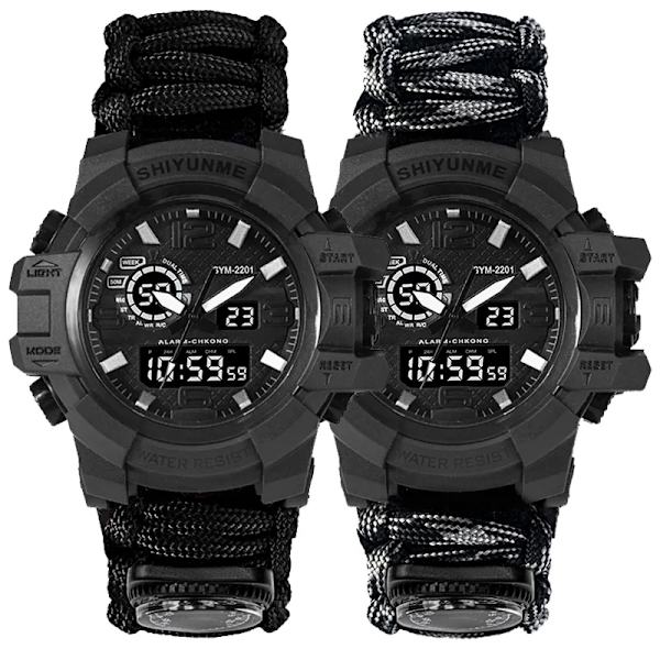 SHIYUNME Watch för män LED Quartz Vattentät Armbandsur för män Mode Utomhussport Digital klocka Klockor Relogio Masculino red