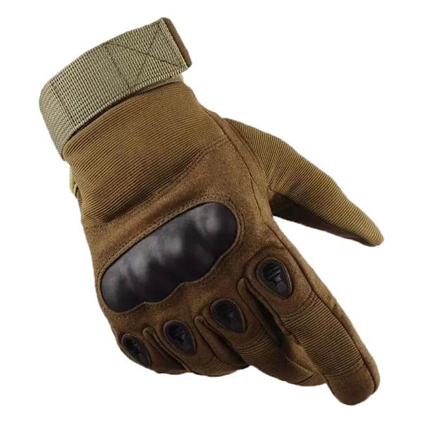 Superfiber läderskal Hårt skal Taktiska handskar Ridskydd för män Anti Cutting Fitness Army Military Handskar green half-finger M