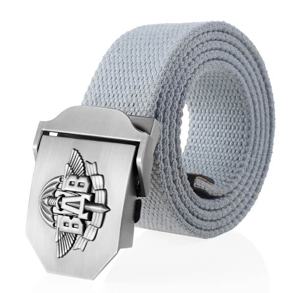SupSindy män Canvasbälte 3D ryska luftburna trupper VDV metallspänne jeansbälten för män Army Military Taktisk Bälten Man Strap Gray 100cm