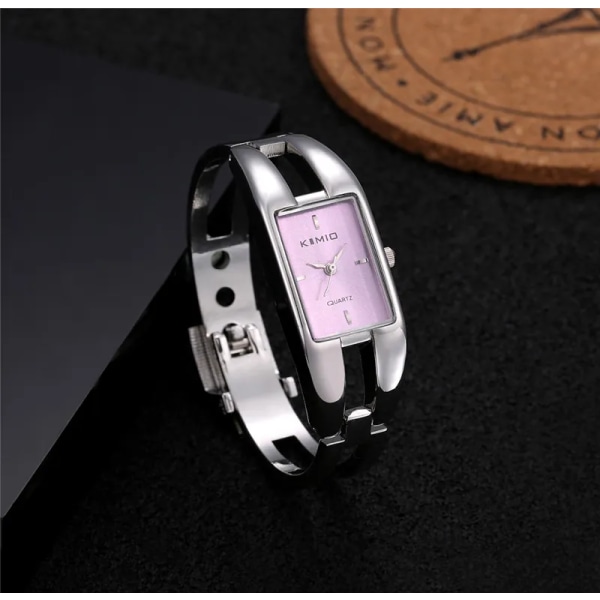 Ny Watch Lyxarmband Kvartsklockor Casual Slim Band Damarmbandklockor Feminino Relogio Skönhetsdesignerklocka Purple