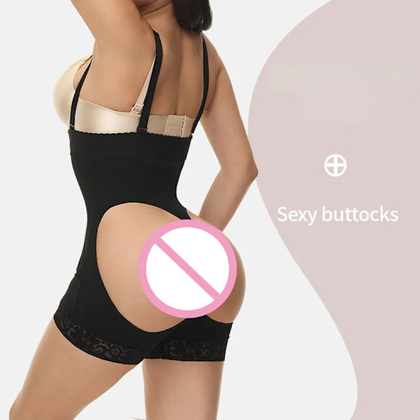 Body Binder Shaper Kvinna Bantning Slida Platt Mage Mage Kontroll Rumpa Lyfter Rumpa Höft Skims Body Helkropp Shapewear Skin 4XL