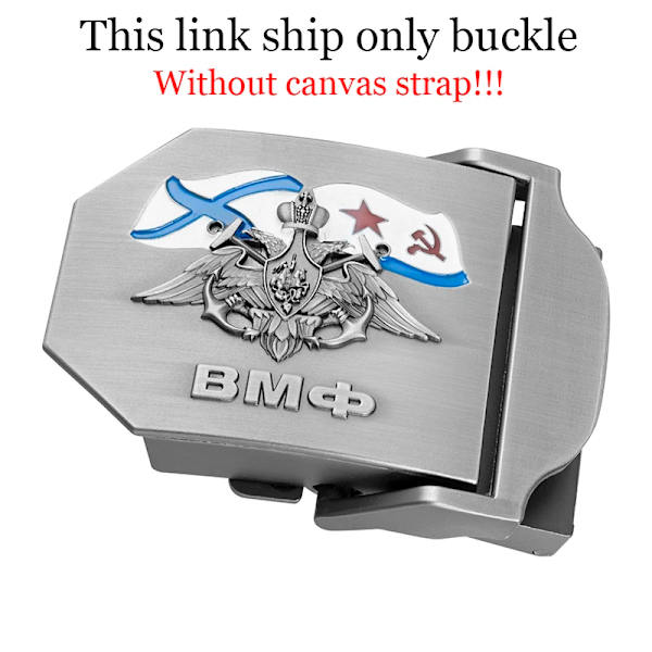 SupSindy Herr&Kvinnor Canvasbälte 3D rysk marinblå ВМФ Metallspänne Jeans Midjeband USSR Militärsoldater Taktiska bälten Mansrem Buckle 1 piece 110cm