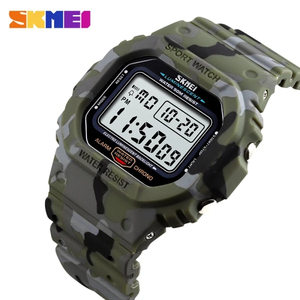 SKMEI Digital Watch Military Sports Herr Armbandsur Herrklockor Relogio Masculino relojes para hombre 1471 sky blue