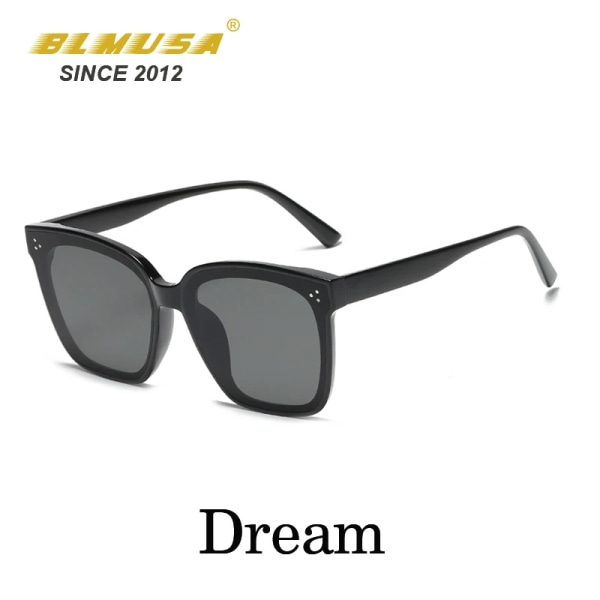 BLMUSA New Trend Solglasögon för kvinnor och män Enkel design Dekorativa glasögon Bilkörning Glasögon Unisex solglasögon UV400 Dream Photo Color
