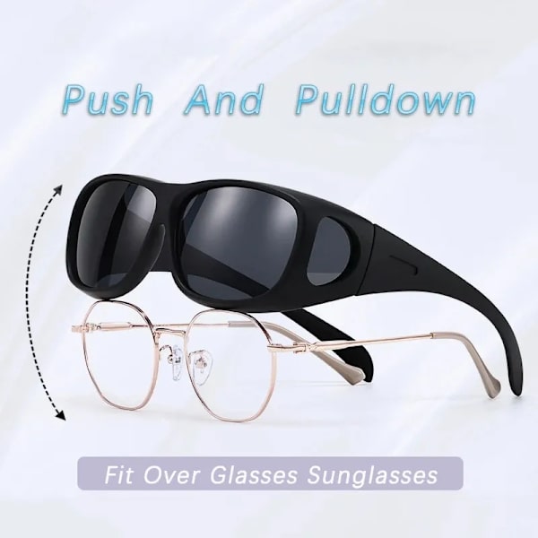 Nya polariserade solglasögon som passar över glasögon Körskyddsglasögon Fiskeglasögon Sportsolglasögon Night Vision Glasögon C01