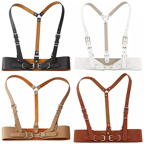 Dam midjebälte Underbyst Korsett Midjeband för klänning Justerbar Cincher Dam Steampunk Midjeband Bröllopstillbehör White A
