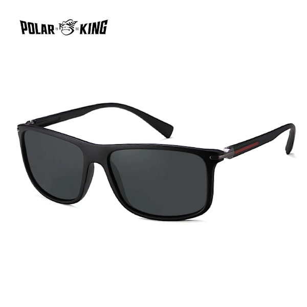 Polarking Design Ny design polariserade solglasögon Män Modetrend Tillbehör Mansglasögon Solglasögon Oculos Gafas PL457 C1 Black Smoke