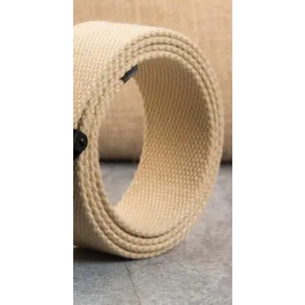 ny högkvalitativ canvasbälte män/kvinnor unisex jeansbälten metallrulle lyxiga automatiska spänne canvasväv midjebälten khaki 80cm