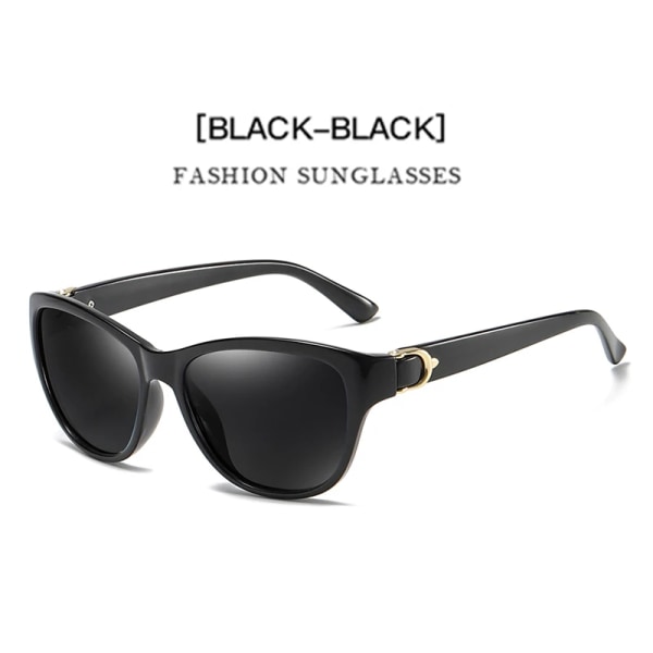 AORON Fashion Polarized Solglasögon Damer Dam Klassiska Solglasögon Glasögon Tillbehör Black Black Glasses Case