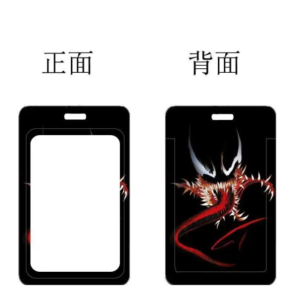 Marvel Hot Movie Venom ID-kortshållare The Avengers Super Heroes Pvc Bankkort Case för pojkar Anti-förlorat remskal Type 19