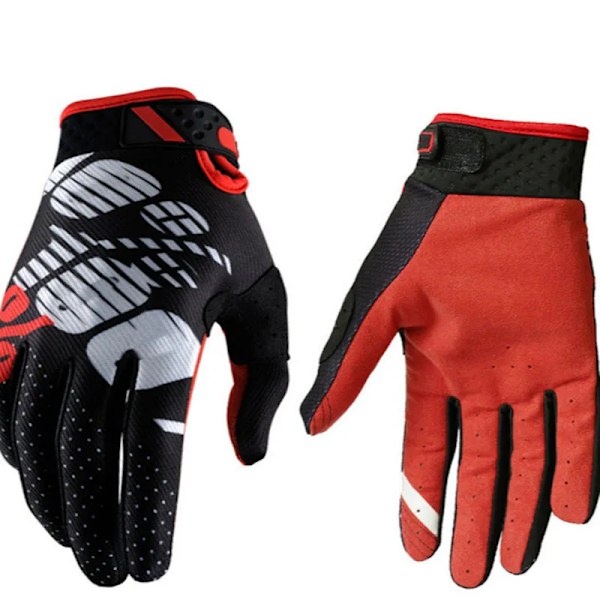 Nya Toppnivå Mtb Mountain Cykelhandskar Motorcykel Racinghandskar Mx Motocrosshandskar Finger Cykelhandskar Cykeltillbehör Black---White---100 S