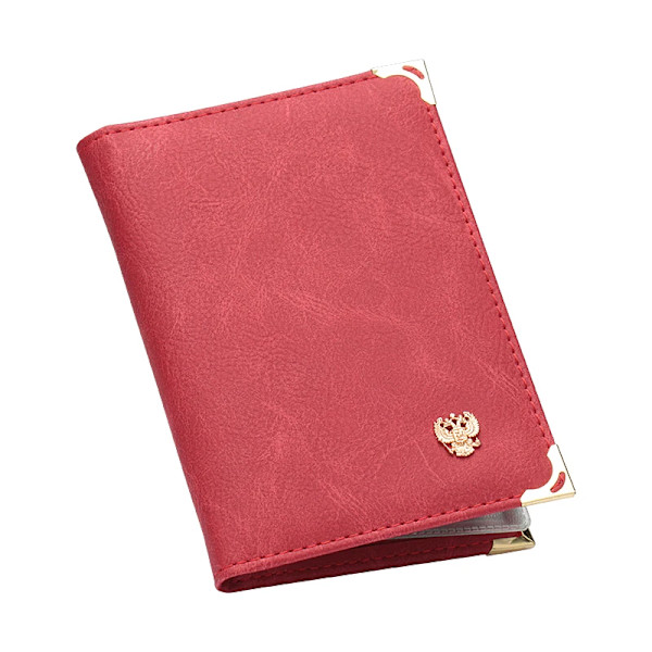 Rysk svart retrostil Auto körkortsväska PU- cover för bilkörningsdokument Kortkredithållare Case coffee