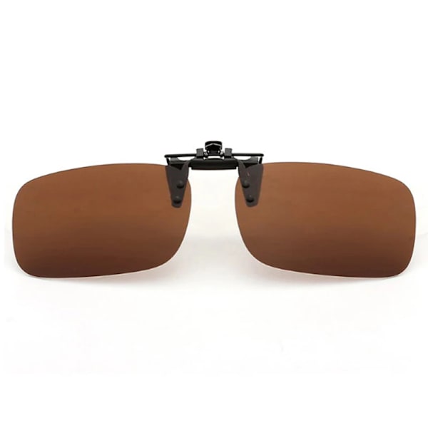 Män Kvinnor Bilförarglasögon Anti-UVA UVB polariserade solglasögon Körning Night Vision Lens Clip On Solglasögon Interiörtillbehör A3
