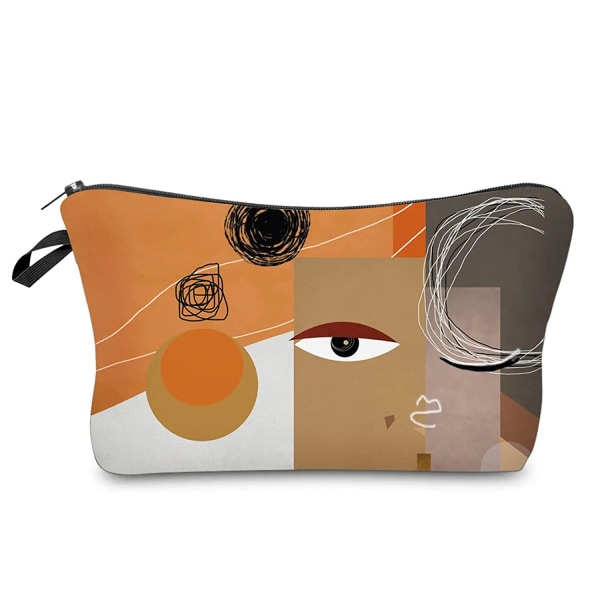 Sloth Abstrakt konst Kosmetisk väska Vattentät tryck Swanky Turtle Leaf toalettväska Anpassad stil för resor Makeup-väska för kvinnor hz2573 Cosmetic Bag