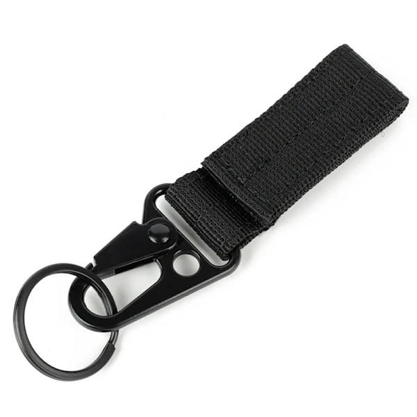 Militärt taktiskt bälte för män, snabbt frigörande magnetiskt spänne Army Outdoor Jakt Multi Canvas Nylon Midjebälten Rem DD Hook Black 45to47inch