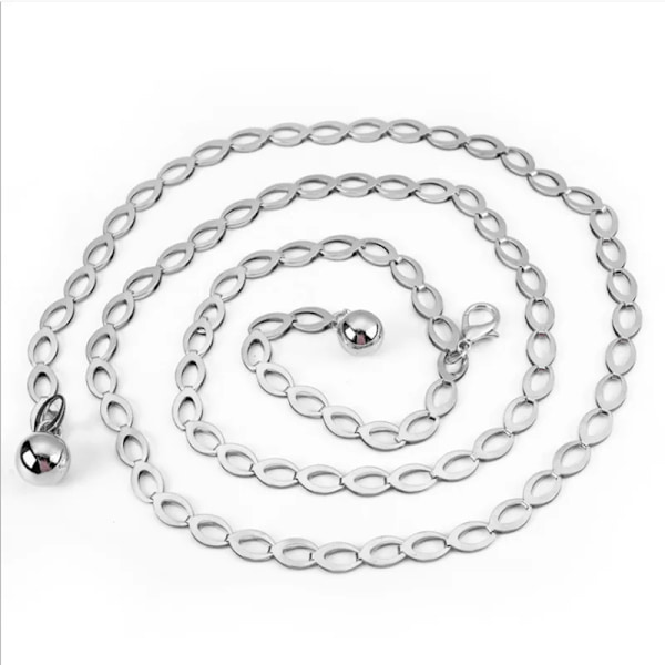 Mode Damer Livligt Flätat Casual PU-läder Smalt tunnt spänne Midjebälte Candy Skinny Midjeband Bälte för kvinnor khaki 103cm