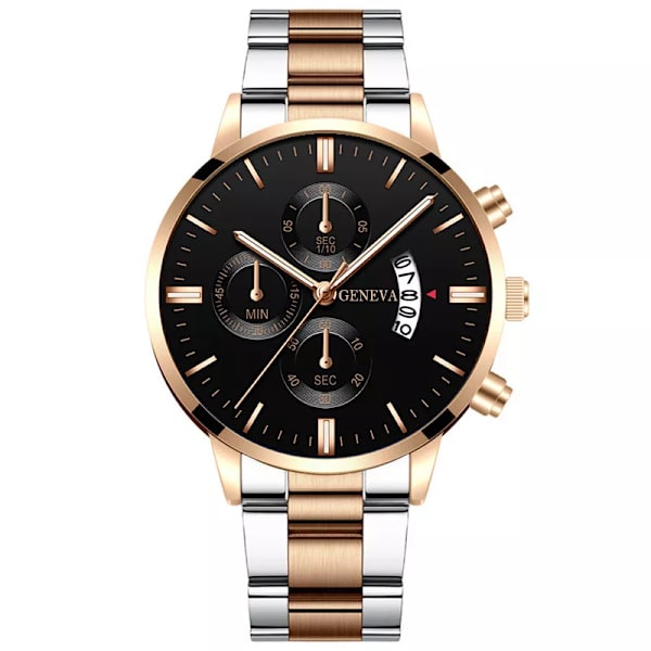 reloj hombre Mode Män Klocka i rostfritt stål Watch Kvarts Watch Business Klockor Man Klocka relogio masculino Style 1