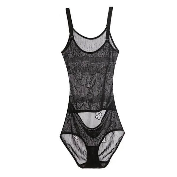 Kvinnor Shapewear Helkroppsformare Bantning Body Korsett Waist trainer Shaping Underkläder Postpartum Recovery Slida Black-b XL 70-80KG