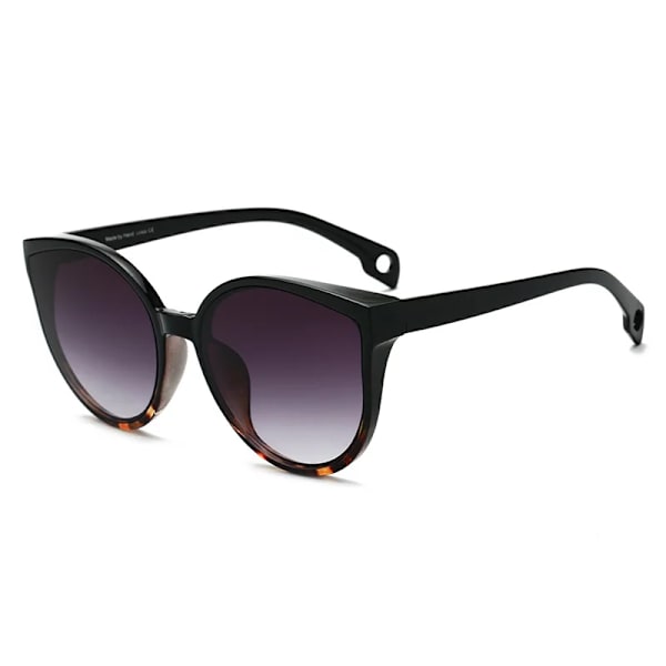 LongKeeper Solglasögon Cat Eye Kvinnor Män Solglasögon Glasögon Glasögon Plastbåge Klar lins UV400 Shade Mode Körning Nytt C8