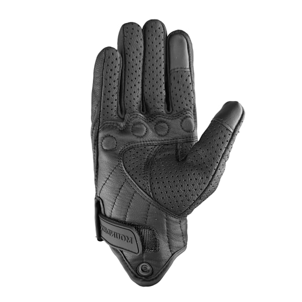 Retro Motorcykelhandskar Motocross Cykling Äkta Läder Pekskärm Män Kvinnor Motorcykel Moto Ridning Skyddsutrustning Perforerad perforated M