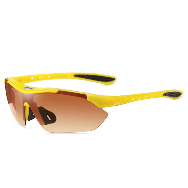 Cykelsolglasögon Unisex ventilerade glasögon Ögonskydd Vinddammtäta glasögon utomhussport UV-skyddande antistänk Ciclismo Yellow-C