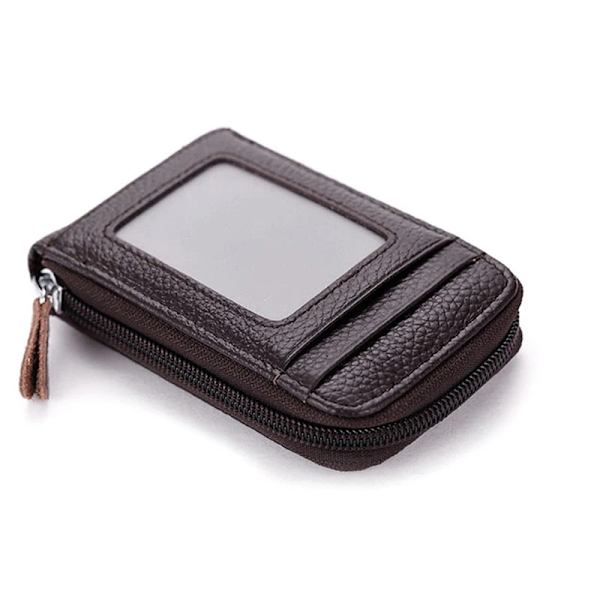 Travel Journey Bankkort Organizer Plånbok Pass ID-kort Hållare Biljett Kreditkortsväska Case Dragkedja Coffee