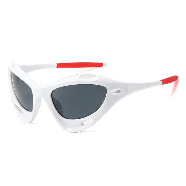 Helbåge Steampunk Sportsolglasögon för män 2023 Lyxmärke Gothic Punk Lyx Punk Solglasögon Skärmar Herr Lentes De Sol Y2k Red Other