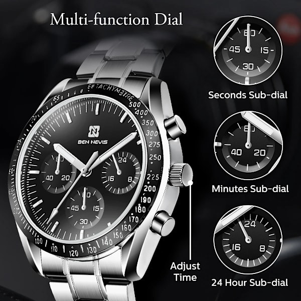 BEN NEVIS SPEEDMASTER Automatisk datumhastighet Watch för män Mode Quartz Exakta kopior lyxmärken Sport golden
