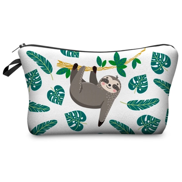 Lovely Monkey Printed Pencil Bag Mode Dam Kosmetika Organizer Bag för resor Färgglad förvaringsväska för Lady Liten presentpåse hz1492