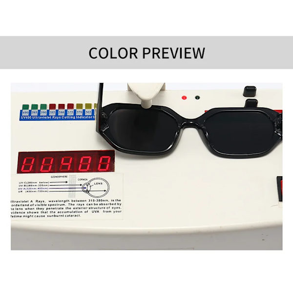 LNFCXI Fashion Square Solglasögon Dam Märkesdesigner Retro Black Eyewear Shades UV400 Män Trendiga solglasögon Purple Tea as the picture shows
