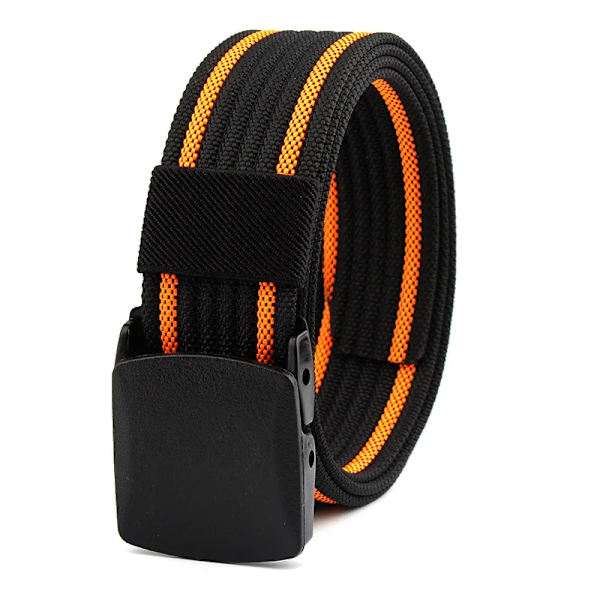 Nylon Canvas Vävt Bälte Utomhus Taktiskt Bälte Inget Metall Elektriker Byxor Bälte Fast Militärträningsbälte Högkvalitetsrem Black red(.916)