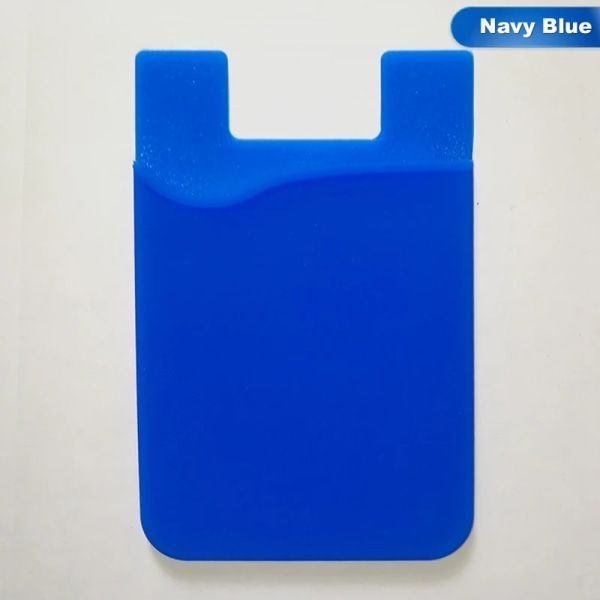 Företag Kreditficka Självhäftande Mode Kvinnor Män Mobiltelefon Hållare ID-kortshållare Slim Case Klistermärke Telefonkortshållare Blue