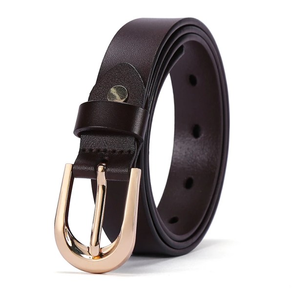 BISONDENIM 2022 New Fashion Classic äkta kohudsläderbälten för kvinna Lyxigt designermärke Bälte Automatiskt spänne N60247-1C one size