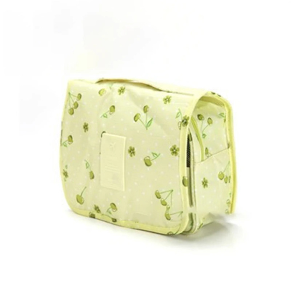 Badkar Hängande Resor Herr Toalettväska Hane Vattentät Organizer Nylon Necessaire Sminkväska Neceser Kosmetiska väskor Kit Green cherry