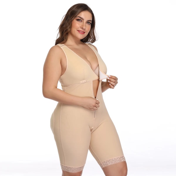 SHENGMEIYU One Piece Korsett Bantning Kroppsunderkläder Explosiv korsett Midja Tight Höftlyft Tight Body Stor storlek Shapewear D048 Skin 5XL