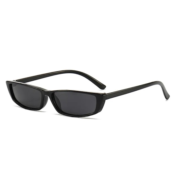Vintage små rektangulära solglasögon Flickor Pojkar Svart/vit Brand Designer Solglasögon UV400 Shade Outdoor Mode Solglasögon Black frame Black Other