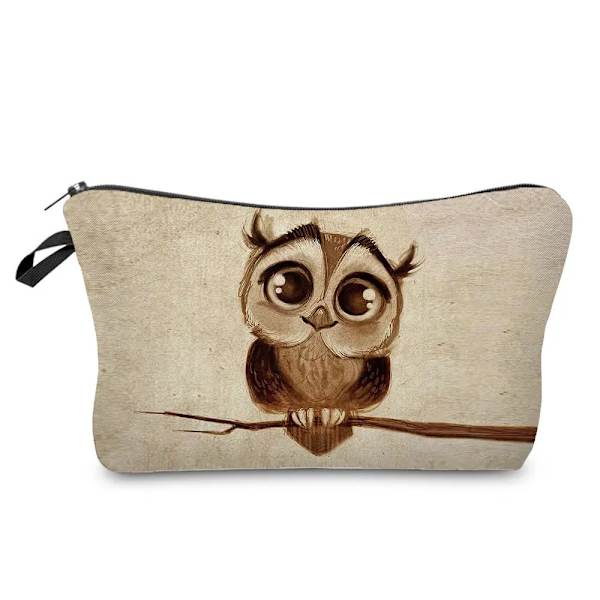 Damer Casual Dam kosmetikaväska Sminkväskor Tecknat Print Bärbar Skollärare Present Eco Återanvändbar toalettväska Resor hz7166 Makeup Bag