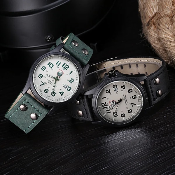 relogio masculino lyxmärke berömt watch vattentät militär män klockor rostfritt stål Klocka Reloj hombre reloj mujer green white