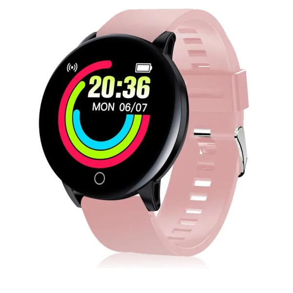 LIGE Smart Armband Sportarmband Färgskärm Stegräknare Puls Blodtryck Bluetooth Smart Watch Herr Dam Smart Band pink