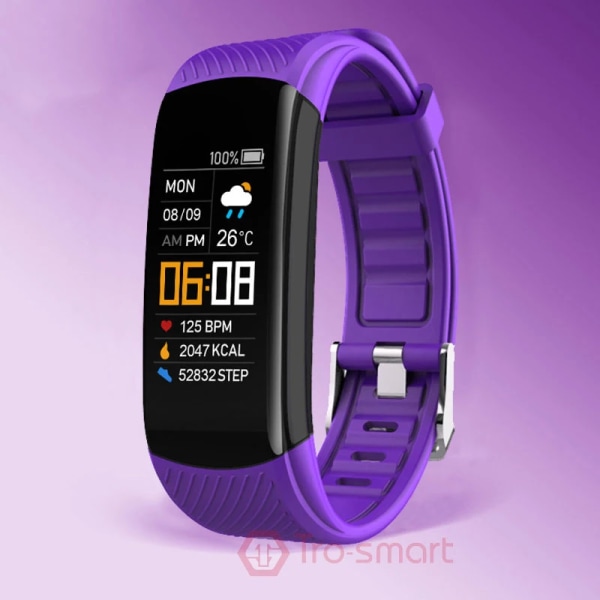 C5S Watch för barn Smartklocka för barn för flickor Pojkar Smart klocka Barn Sport Smartklocka Toppstudenter Fitness Tracker dark purple